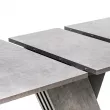 Стол раздвижной Leset Гросс Камень темный - компаньон Графит 