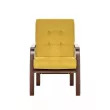 Кресло Leset Модена Орех текстура V28 желтый