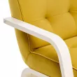 Кресло Leset Модена  Слоновая кость V28 желтый