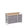 Комод Leset Ноа широкий Каркас Белый Светло-серый