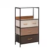 Комод Leset Локи 4 ящ. Коричневый Бежевый - светло-коричневый - темно-коричневый