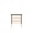 Тумбочка Leset Сканди 3 ящ. Венге  /  Дуб шампань