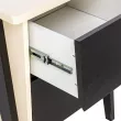 Тумбочка Leset Сканди 2 ящ. Дуб шампань  /  Венге