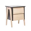 Тумбочка Leset Сканди 2 ящ. Венге  /  Дуб