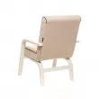 Кресло Leset Модена  Слоновая кость V18 бежевый - кант V23 молочный шоколад