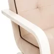 Кресло Leset Модена  Слоновая кость V18 бежевый - кант V23 молочный шоколад