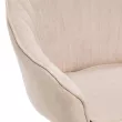 Стул с подлокотниками Leset Вайд каркас Черный велюр Бежевый
