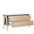 Комод Leset Сканди 2 ящ. Дуб  /  Венге