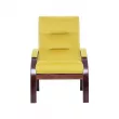Кресло Leset Лион  Орех текстура V28 желтый