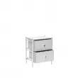 Комод Leset Хайди 2 ящика Белый