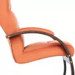 Кресло Leset Монэ  Орех текстура V39 оранжевый