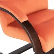 Кресло Leset Монэ  Орех текстура V39 оранжевый