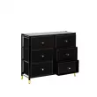 Комод Leset Хайди 6 ящиков Чёрный