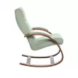Кресло-качалка Leset Милано  Орех текстура V14 бирюзовый