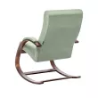 Кресло-качалка Leset Милано  Орех текстура V14 бирюзовый