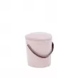 Пуф Leset Бакет МИНИ   Бежево-розовый