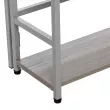 Стеллаж раскладной Leset Пако 800 Серый / атлас светлый
