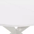 Стол раздвижной Leset Капри со стеклом белый