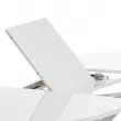 Стол раздвижной Leset Капри со стеклом белый