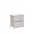 Комод Leset Линкс 2 ящ. Каркас Белый ящики Белые