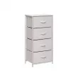 Комод Leset Линкс 4 ящ. Каркас Белый ящики Белые