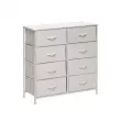 Комод Leset Линкс 8 ящ. Каркас Белый ящики Белые