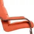 Кресло Leset Оскар  Орех текстура V39 оранжевый