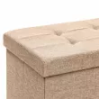 Пуф Leset Леда складной с крышкой лен Бежевый