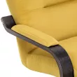 Кресло Leset Оскар  Венге текстура V28 желтый
