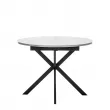 Стол раздвижной Leset Капри цемент / чёрный