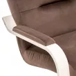 Кресло Leset Оскар  Слоновая кость V23 молочный шоколад