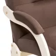 Кресло-маятник Leset Дэми  Слоновая кость V23 молочный шоколад