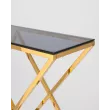 Консоль ИНСИГНИЯ 115*30 золото стекло smoke