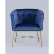 Кресло Шале велюр синий