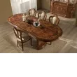 Стол обеденный раздвижной большой Роза (орех радика ГЛ / ШК)