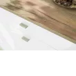 Фиджи Комод 1200 с 4 ящиками с зеркалом (Дуб Золотой / Белый)