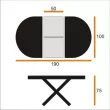 Cтол GIOVE 100x140 / 190 P35W / P176 CB / 4739-E 140