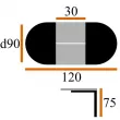 Cтол МЕХИКО d90 / 120 ст.бел+т.вен / т.вен ВС / 471