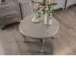 Столик круглый Мокко серый камень