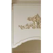 Кухонный гарнитур Венеция угловая 2,40*1,20 (Крем, Золото, Черный/бронза 38мм)