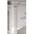 Кухонный гарнитур Венеция угловая 3,60*1,20 (3,00*1,20+ПД600) (Белый, Серебро, Паладина светлая 38мм)