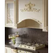 Набор кухонный Венеция угловая 4,50*2,40 (Кухня 3,0*1,5+ПС1500+ПД900) (Крем, Золото, Черный/бронза 48мм)