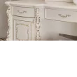 Туалетный стол с зеркалом и пуфом Версаль (Крем, Велюр молочный)