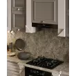 Кухонный гарнитур Мадрид угловой 4,50*2,40 Правый (3,00*1,50пр+ПС1500+ПД900) (Графит, Серый, Бетон 48мм)