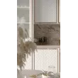Кухонный гарнитур Прадо прямая 4,60 (2,90+ПД650+ПС1050) (Крем, Золото, Шемту 38мм)