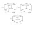 Комплект из 3-х журнальных столов Kondo