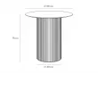 Стол обеденный Mono Stripe D80/D40/H75