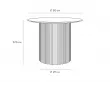 Стол журнальный Mono Stripe D50/D29/H37,5