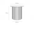 Стол журнальный Mono Stripe D40/D29/H37,5