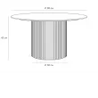 Стол журнальный Mono Stripe D80/D38/H42